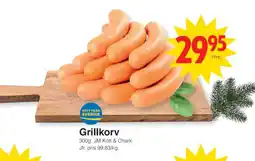 Matöppet Grillkorv erbjuda