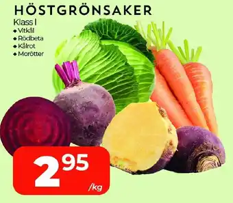 Matrix Butikerna Höstgrönsaker erbjuda