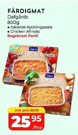 Matrix Butikerna Dafgårds Färdigmat erbjuda