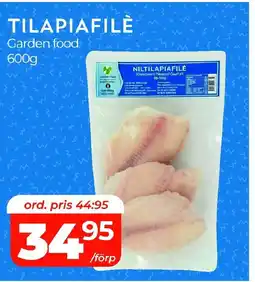 Matrix Butikerna Garden foods Tilapiafilè erbjuda