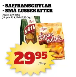 Bonum Matmarknad Pågen Saffransgifflar • Små lussekatter erbjuda