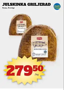 Bonum Matmarknad Scan Julskinka griljerad erbjuda