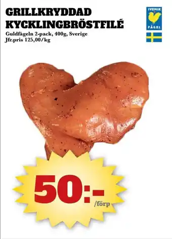 Grillkryddad kycklingbröstfilé