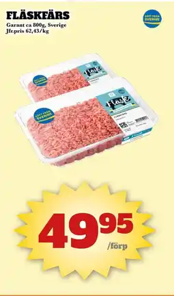 Bonum Matmarknad Garant Fläskfärs erbjuda
