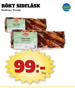 Bonum Matmarknad Gudruns Rökt sidfläsk erbjuda