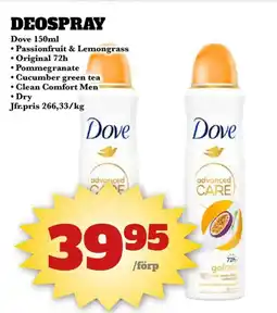 Bonum Matmarknad Dove Deospray erbjuda