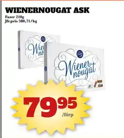 Bonum Matmarknad Fazer Wienernougat ask erbjuda