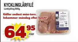 Din Mat Lantkykling Kycklinglårfilé erbjuda