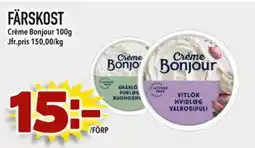 Din Mat Crème Bonjour Färskost erbjuda