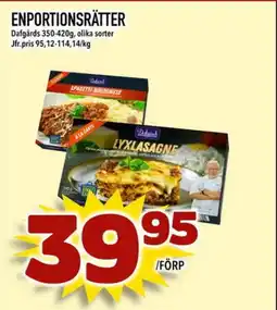 Din Mat Dafgårds Enportionsrätter erbjuda