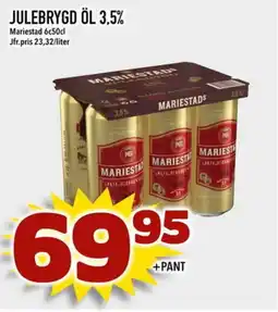 Din Mat Mariestad Julebrygd öl 3,5% erbjuda