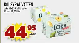Din Mat LOKA Kolsyrat vatten erbjuda