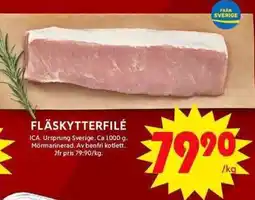 ICA Maxi Fläskytterfilé erbjuda