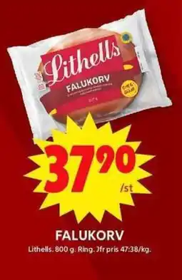 ICA Maxi LITHELLS Falukorv erbjuda