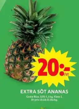 ICA Maxi Extra söt ananas erbjuda