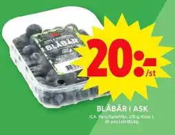 ICA Maxi Blåbär i ask erbjuda
