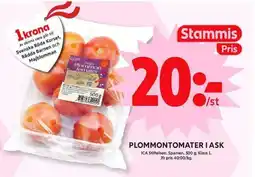 ICA Maxi Plommontomater i ask erbjuda