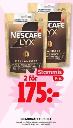 ICA Maxi NESCAFÉ Snabbkaffe refill erbjuda