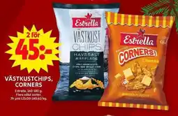 ICA Maxi ESTRELLA Västkustchips, corners erbjuda