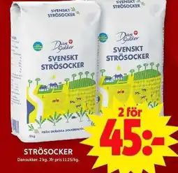 ICA Maxi DANSUKKER Strösocker erbjuda