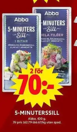 ICA Maxi ABBA 5-minuterssill erbjuda