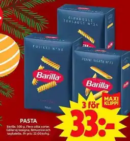 ICA Maxi BARILLA Pasta erbjuda