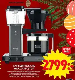 ICA Maxi Kaffebryggare moccamaster erbjuda