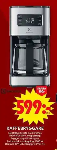 ICA Maxi ELECTROLUX Kaffebryggare erbjuda
