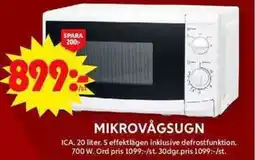 ICA Maxi Mikrovågsugn erbjuda