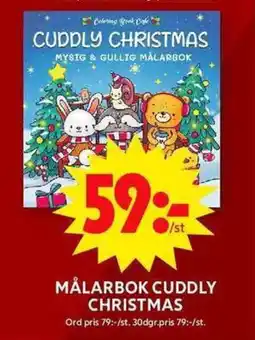 ICA Maxi Målarbok cuddly christmas erbjuda