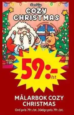 ICA Maxi Målarbok cozy christmas erbjuda