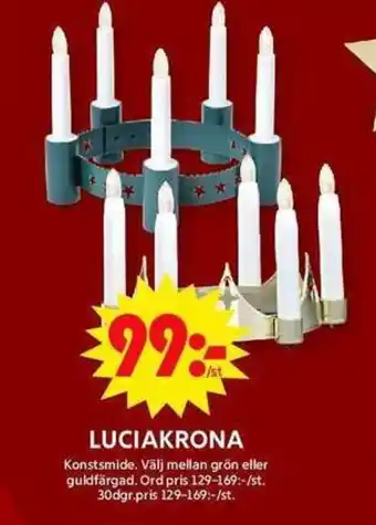 ICA Maxi Luciakrona erbjuda