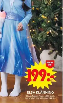 ICA Maxi Elsa klänning erbjuda