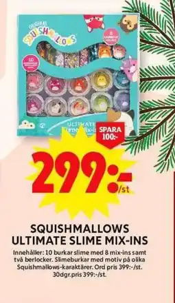 ICA Maxi Squishmallows ultimate slime mix-ins erbjuda