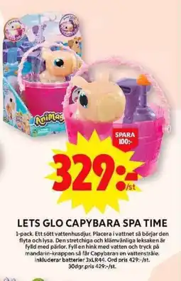 ICA Maxi Lets glo capybara spa time erbjuda