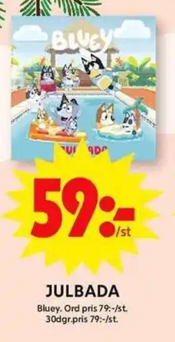 ICA Maxi BLUEY Julbada erbjuda