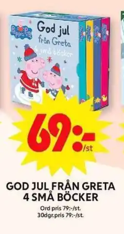 ICA Maxi God jul från greta bjällerklang 4 små böcker erbjuda