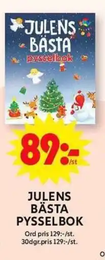 ICA Maxi Julens bästa pysselbok erbjuda