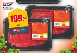 Extra Mjällby Stormarknad Lövbiff erbjuda