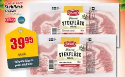 Extra Mjällby Stormarknad Stekfläsk erbjuda