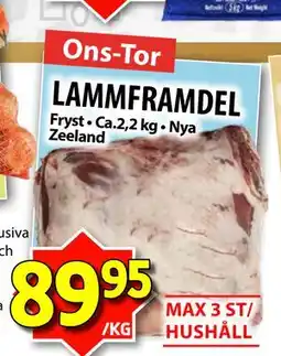 Matvärlden Tensta LAMMFRAMDEL erbjuda