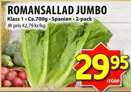 Matvärlden Tensta ROMANSALLAD JUMBO erbjuda