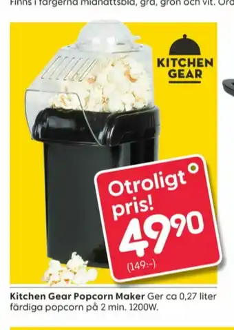 Kitchen Gear Popcornmaskin