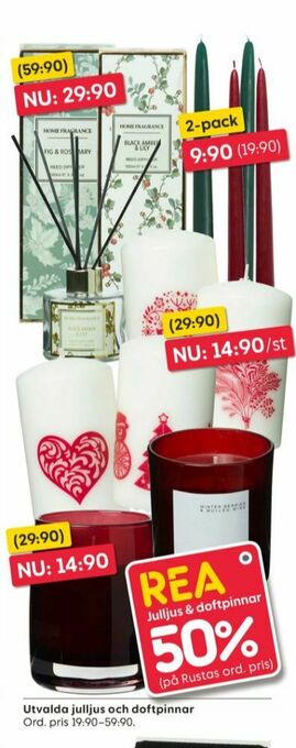 Rusta Blockljus erbjuda