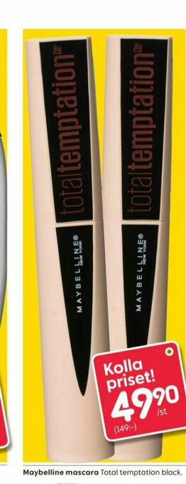 Rusta Maybelline Mascara erbjuda