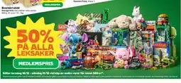Stora Coop 50% PÅ ALLA LEKSAKER erbjuda