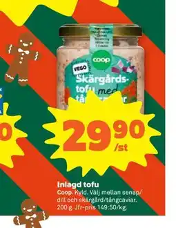 Stora Coop Inlagd tofu erbjuda