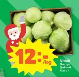 Stora Coop Vitkål erbjuda