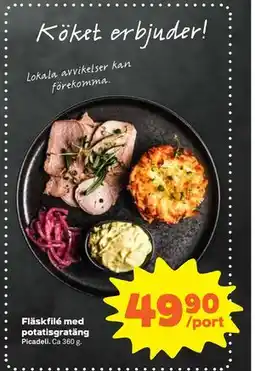 Stora Coop Fläskfilé med potatisgratäng erbjuda