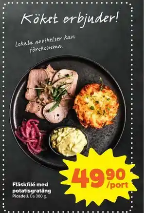 Fläskfilé med potatisgratäng